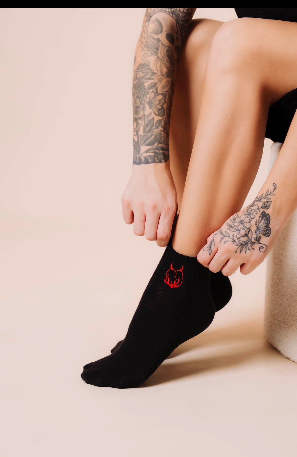 Black Ankle Sock