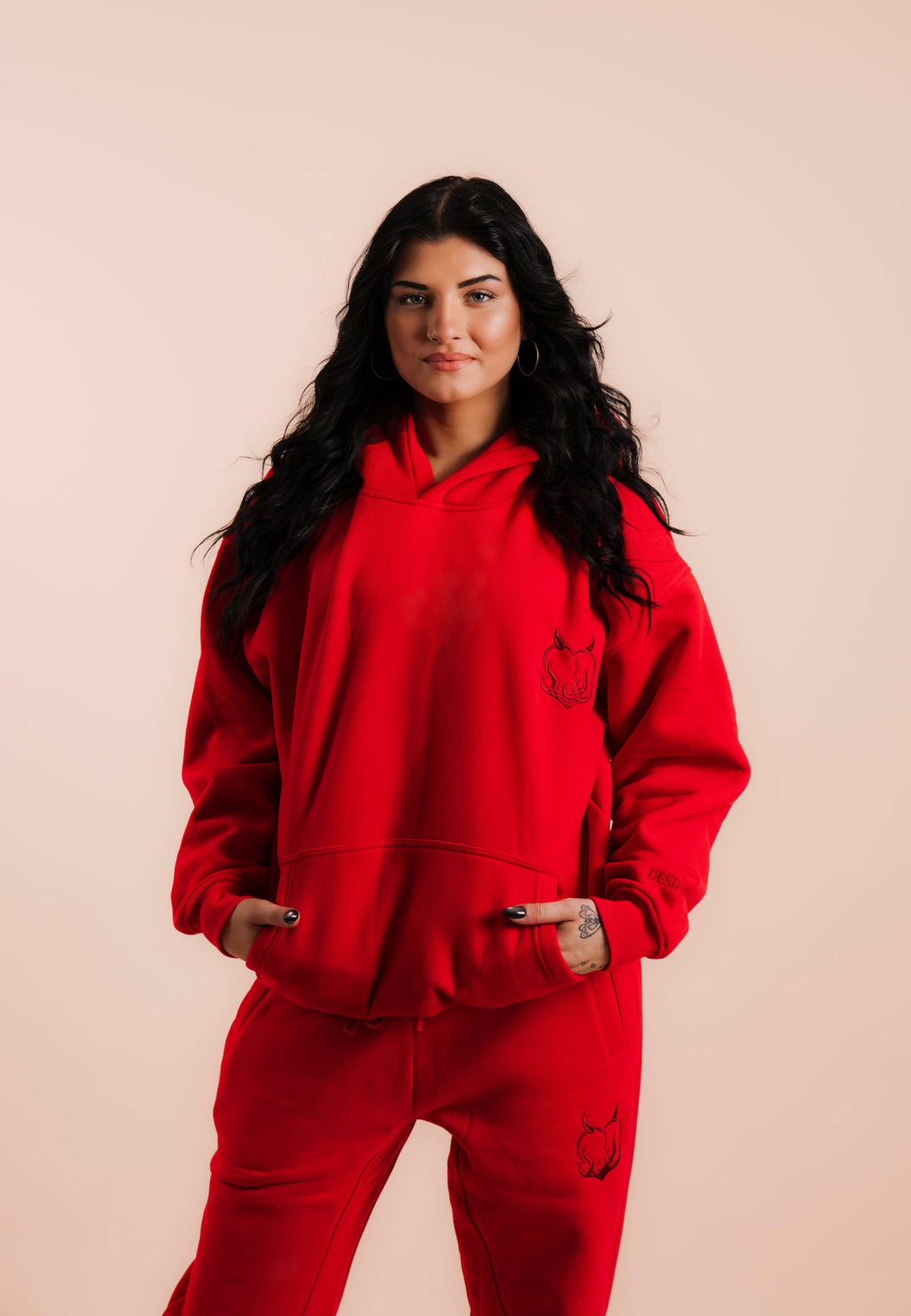 Luxe Peach Hoodie